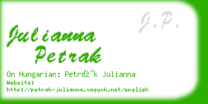 julianna petrak business card